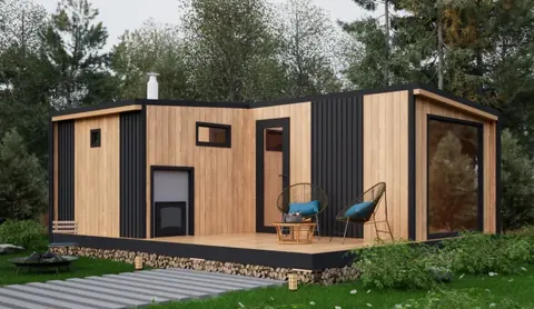 Дом угловая Скандинавия